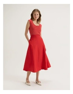 Elisa Skirt in Tomato