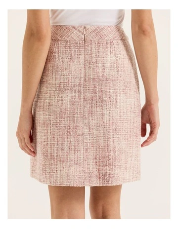 Nela Tweed Skirt in Multi