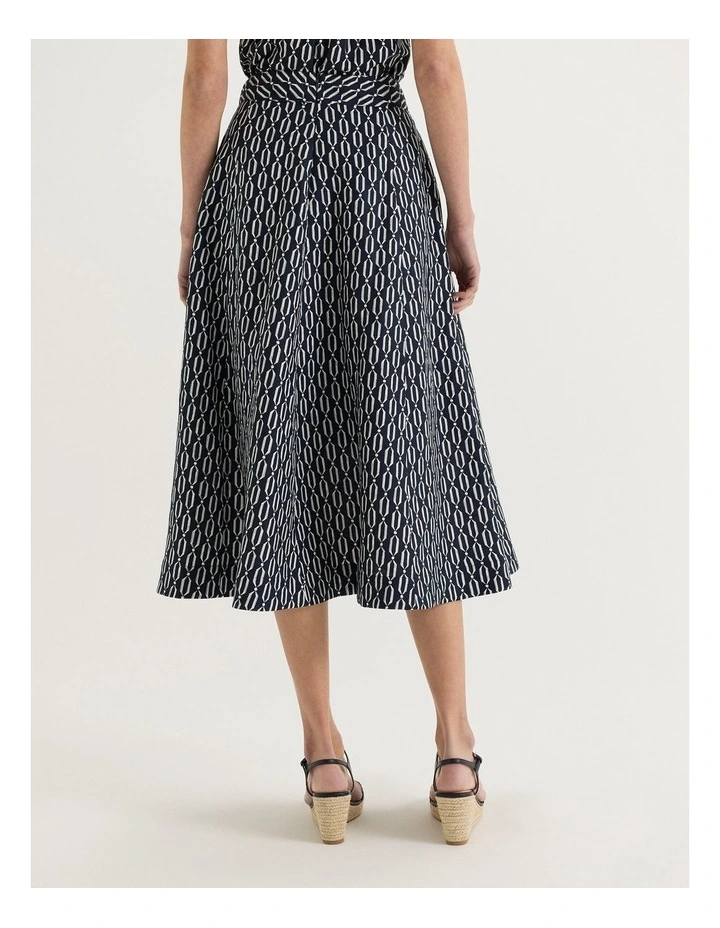 Casa Midi Skirt in Ink image 2