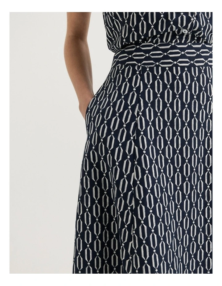 Casa Midi Skirt in Ink image 5