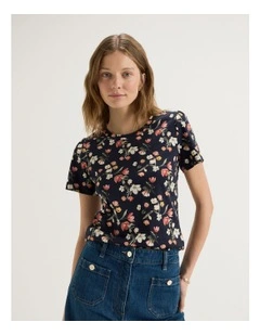 Gardenia Tee in Ink