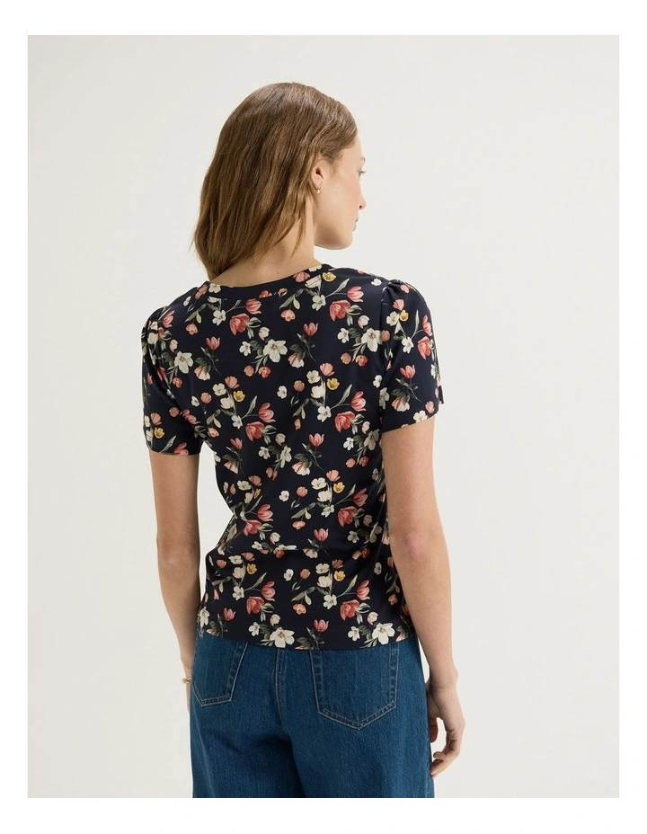 Gardenia Tee in Ink image 2