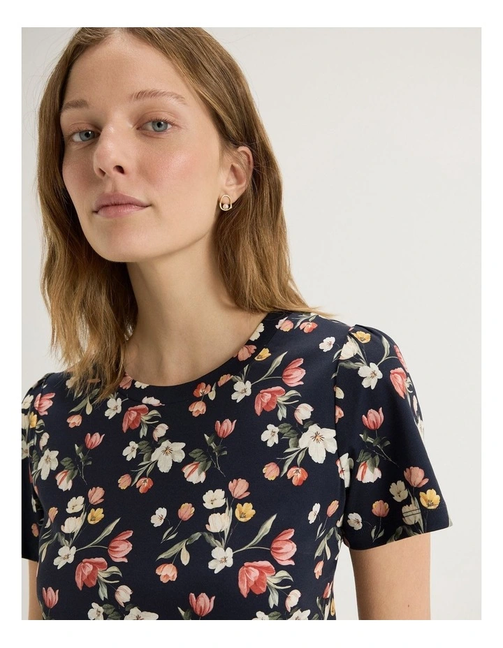 Gardenia Tee in Ink image 3