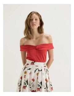 Esther Top in Tomato