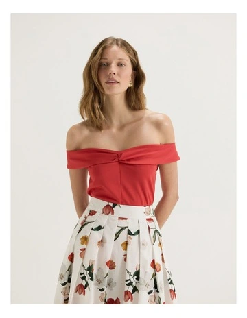 Esther Top in Tomato