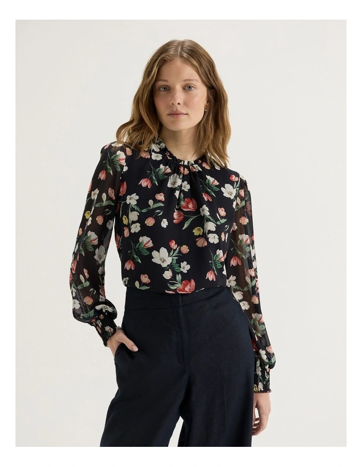 Gardenia Top in Ink image 1