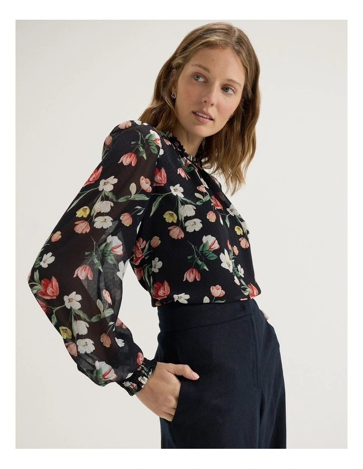 Gardenia Top in Ink image 4