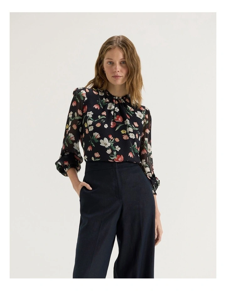 Gardenia Top in Ink image 5