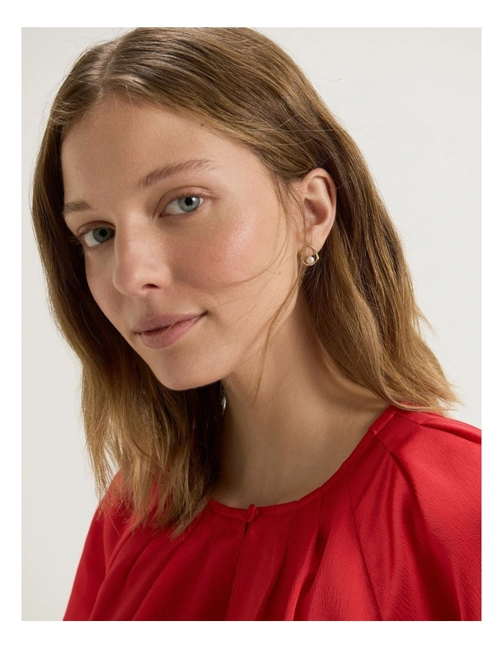 Catalina Blouse in Tomato image 3