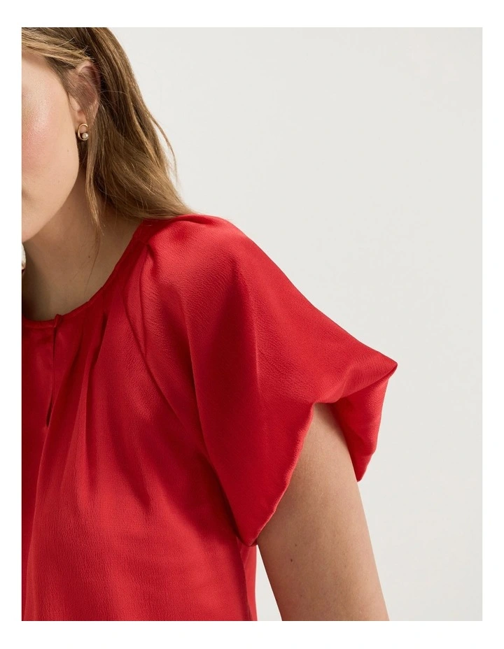 Catalina Blouse in Tomato image 4