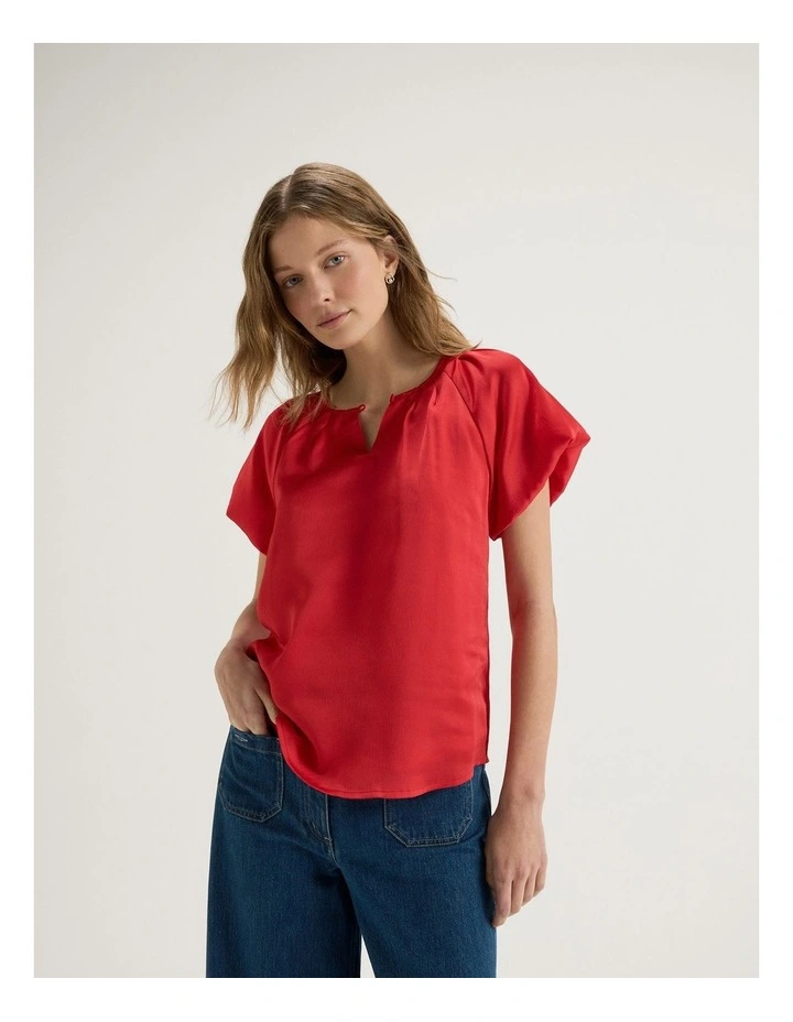 Catalina Blouse in Tomato image 5
