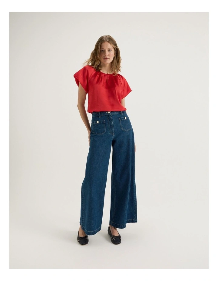 Catalina Blouse in Tomato image 6