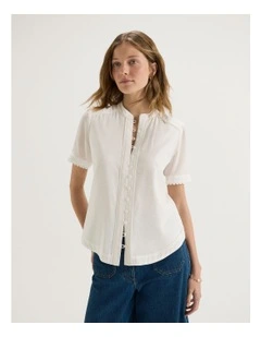 Emilia Blouse in Ivory