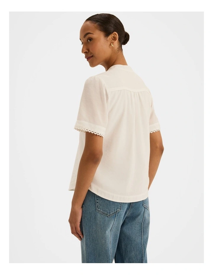 Emilia Blouse in Ivory image 2