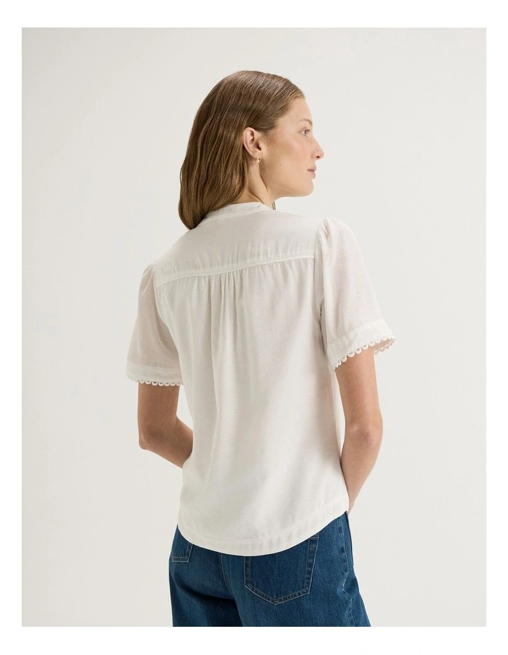 Emilia Blouse in Ivory image 2