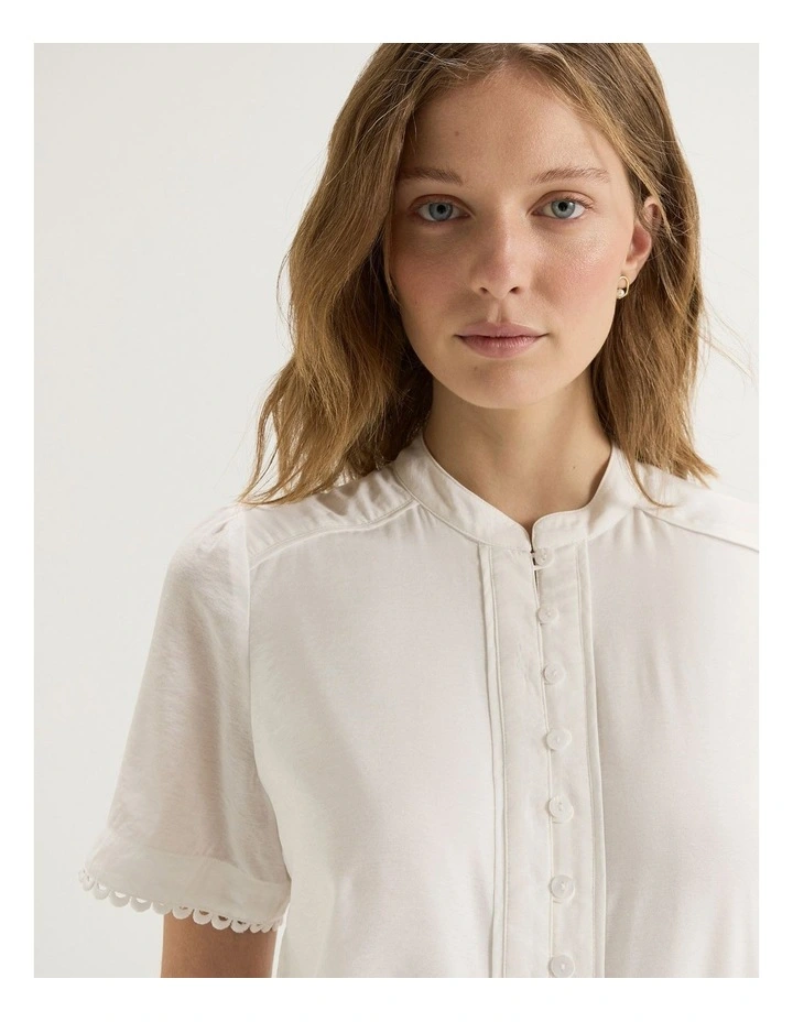 Emilia Blouse in Ivory image 3