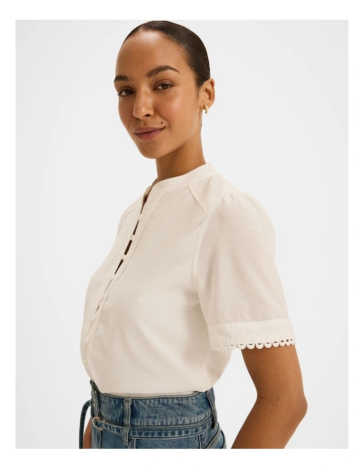 Emilia Blouse in Ivory image 4