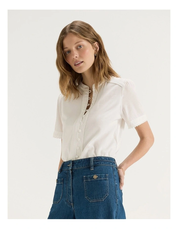 Emilia Blouse in Ivory image 5