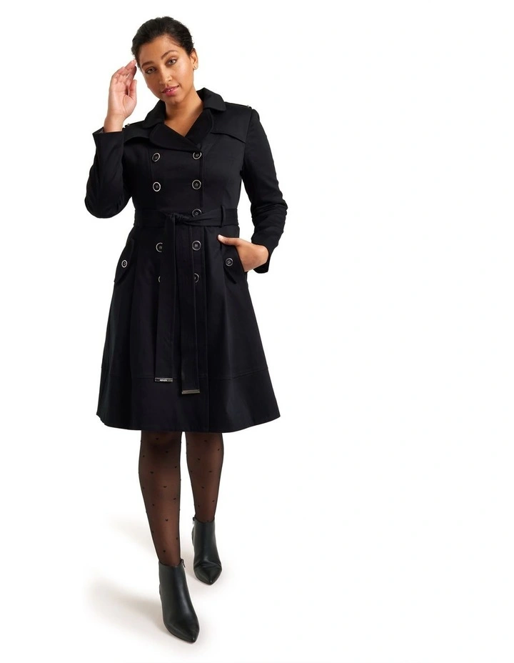 Myer black coat Clearance