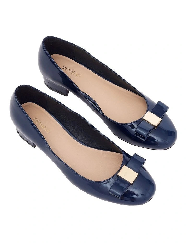 Navy ballet flats clearance