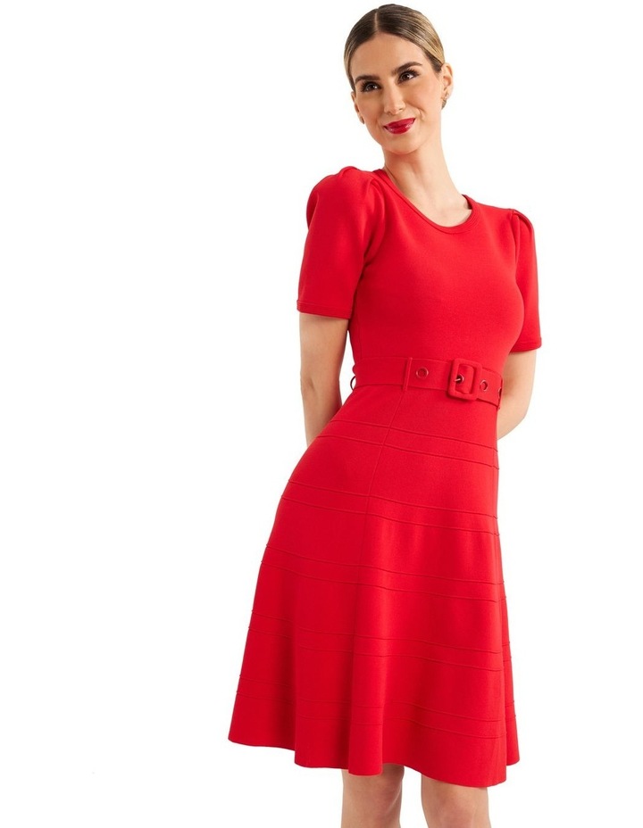 Margot Knit Dress in Flame