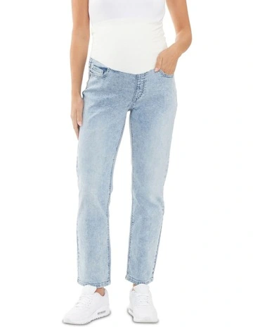 Nova Over Bump Crop Jean in Blue Haze
