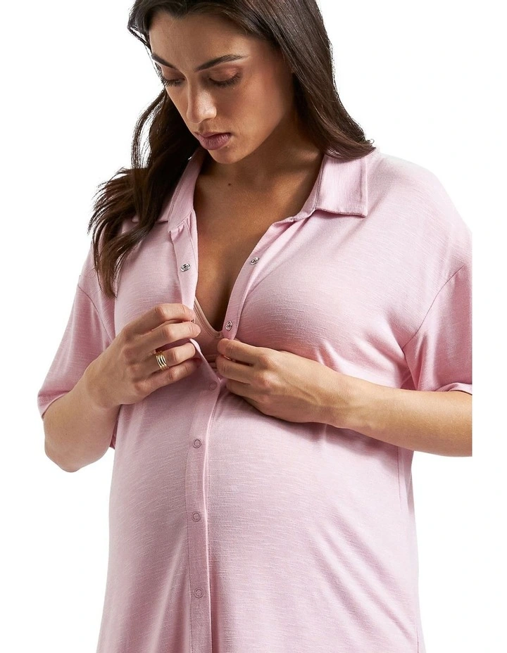 Dreamy Night Shirt in Dusty Pink image 4