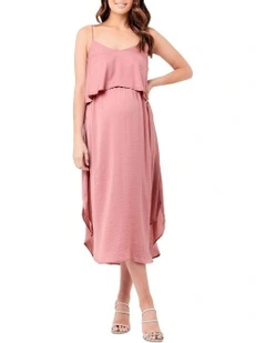 Nursing Slip Dress in Rose