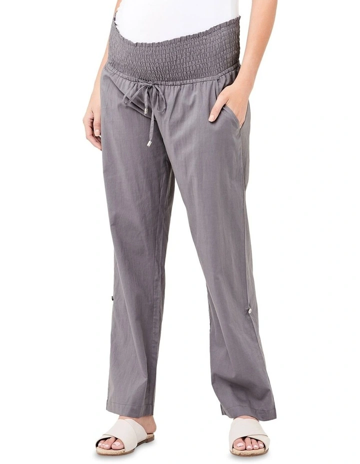 Philly Cotton Pant in Sulphur Grey image 1