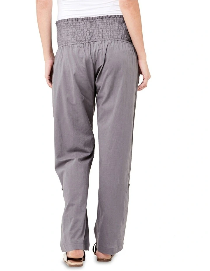 Philly Cotton Pant in Sulphur Grey image 3
