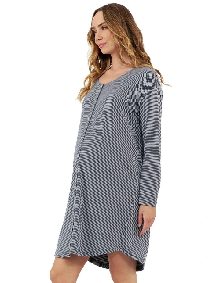 Blake Organic Nightie in Grey image 3