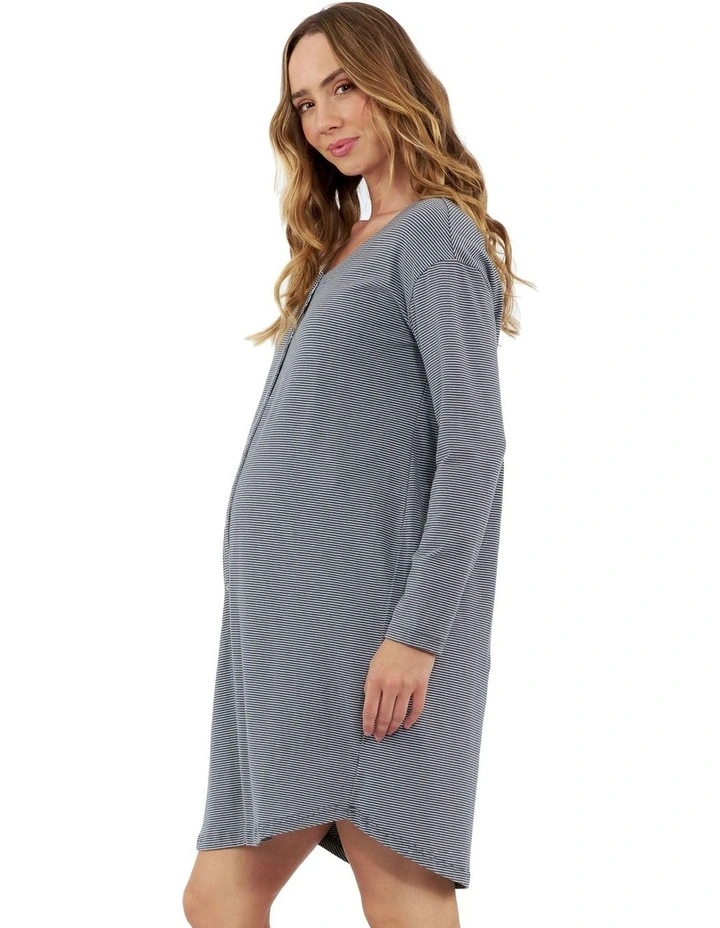 Blake Organic Nightie in Grey image 4