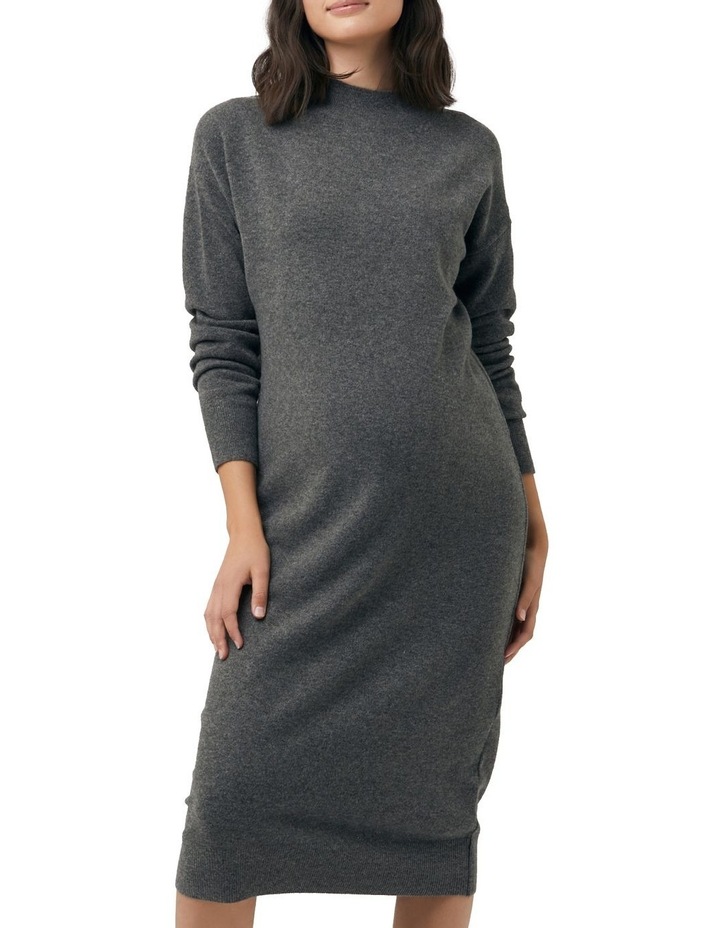 Jemma Longline Knit Dress Charcmarle