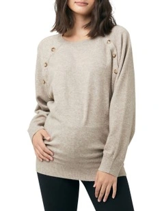 Megan Nursing Knit in Latte