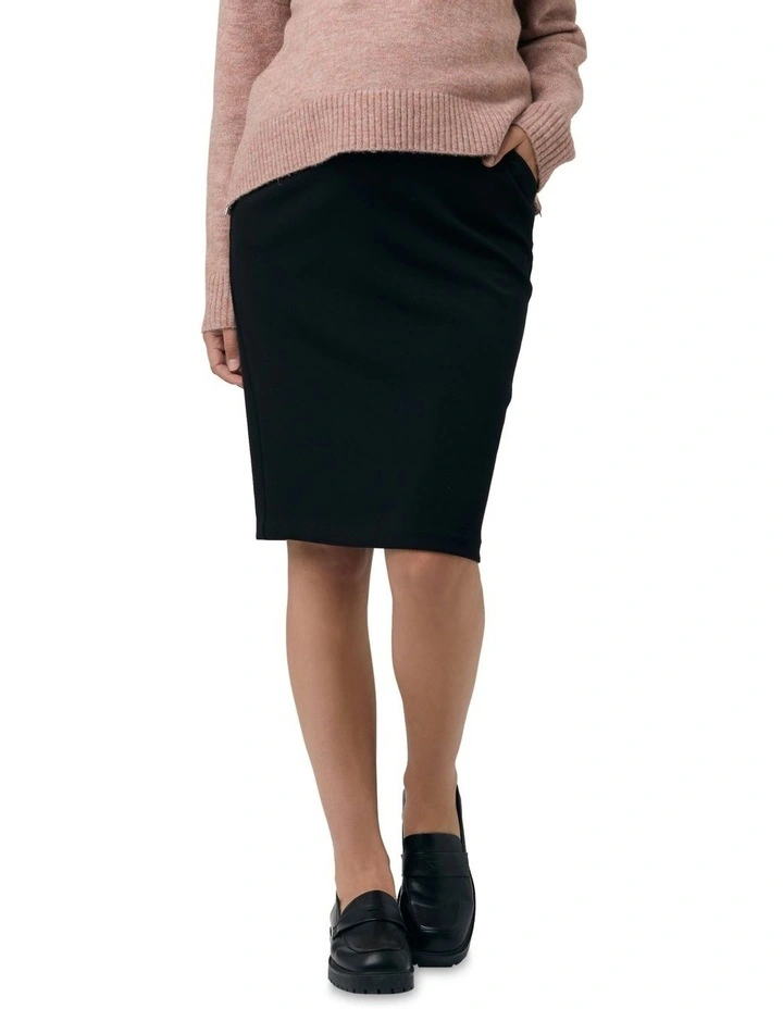 Super Soft Scuba Skirt Black image 1