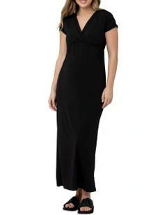 Misha Nursing Dress in Black