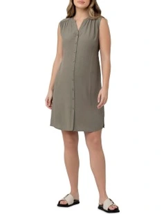 April Dress in Moss