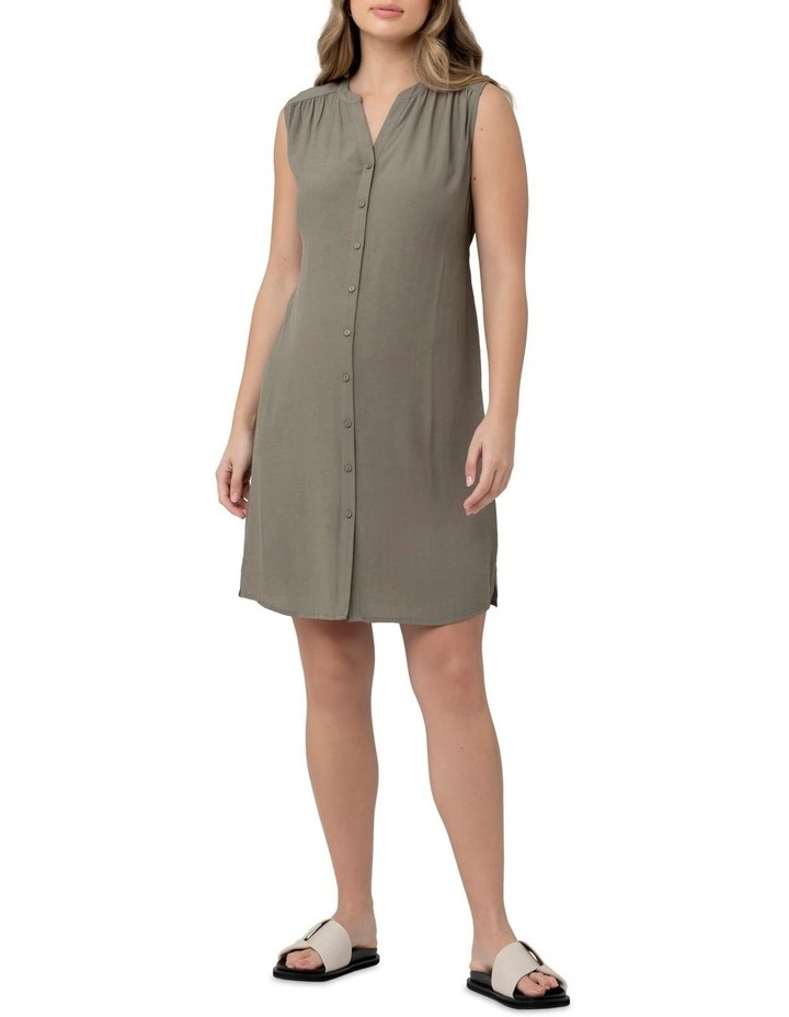 April Dress in Moss image 1