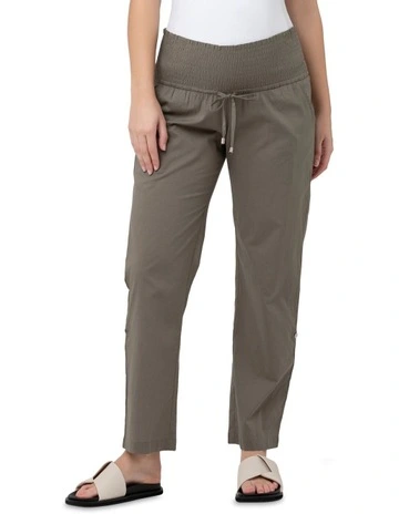 Philly Cotton Pant in Moss