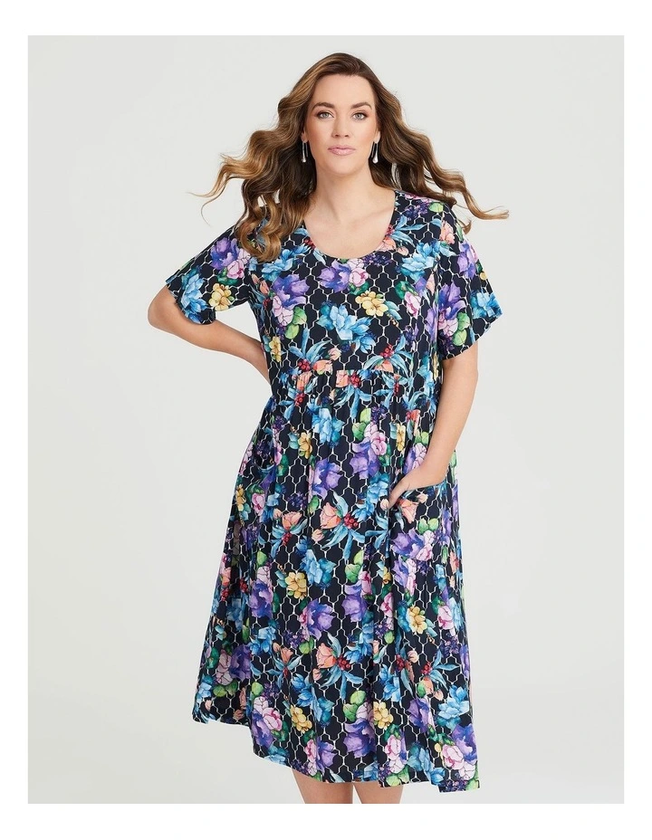 Natural Watercolour Floral Dress Print image 1