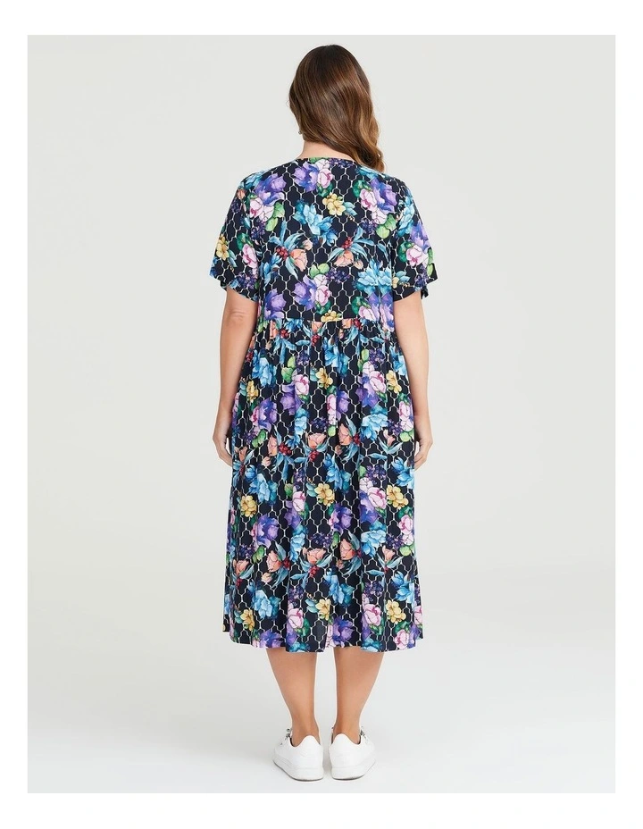 Natural Watercolour Floral Dress Print image 2