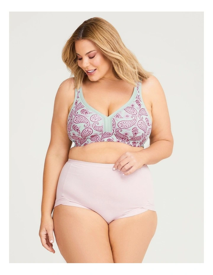 Wirefree Cooling Lounge Bra in Hibiscus Print image 3