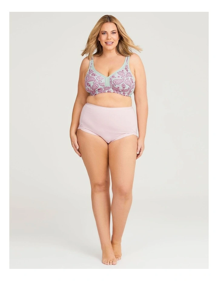 Wirefree Cooling Lounge Bra in Hibiscus Print image 4