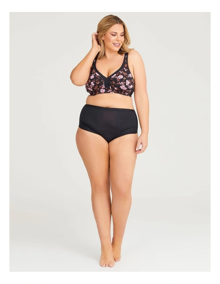 Wirefree Cooling Lounge Bra in Neutral Floral image 4