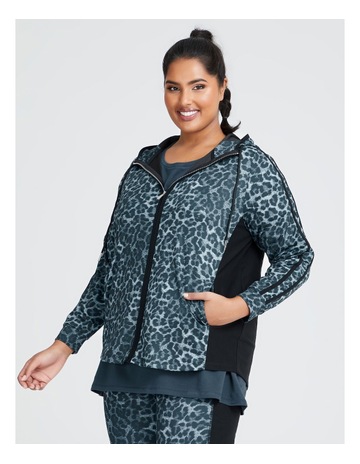 Quilted panel jacket black Clearance