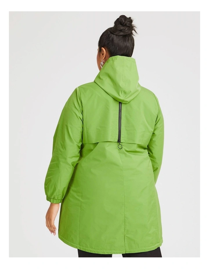 Reversible Lime Pop Jacket in Lime/black image 4