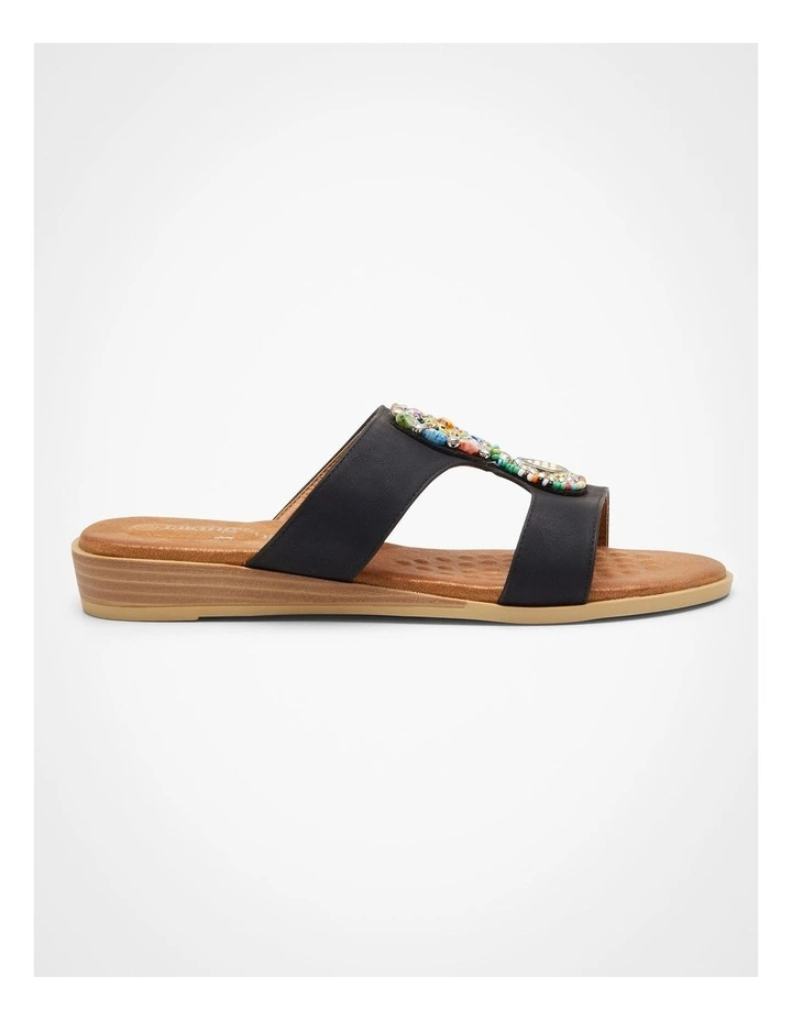 Beaded Slide in Black image 1