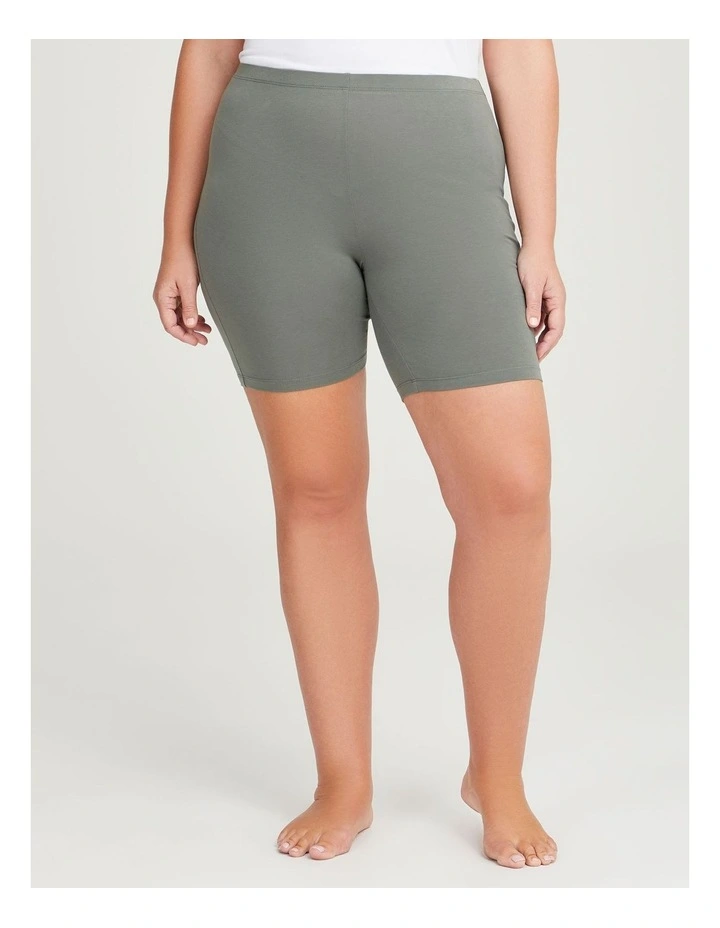 Australian Cotton Anti Chafe Shorts in Chive image 1