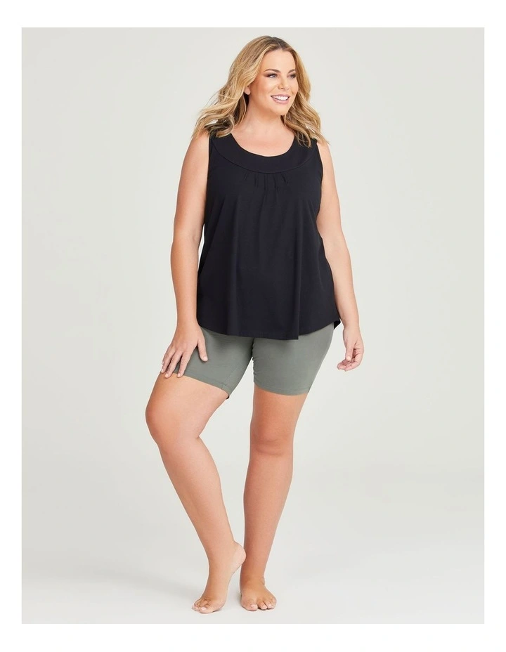 Australian Cotton Anti Chafe Shorts in Chive image 3