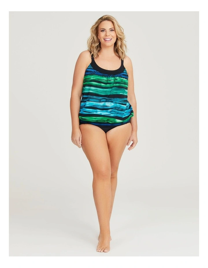 Stripe Blouson Tankini in Print image 3